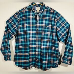 L.L. Bean BeanFlex All-Season Traditional Fit Long Sleeve Flannel Shirt Men’s XL